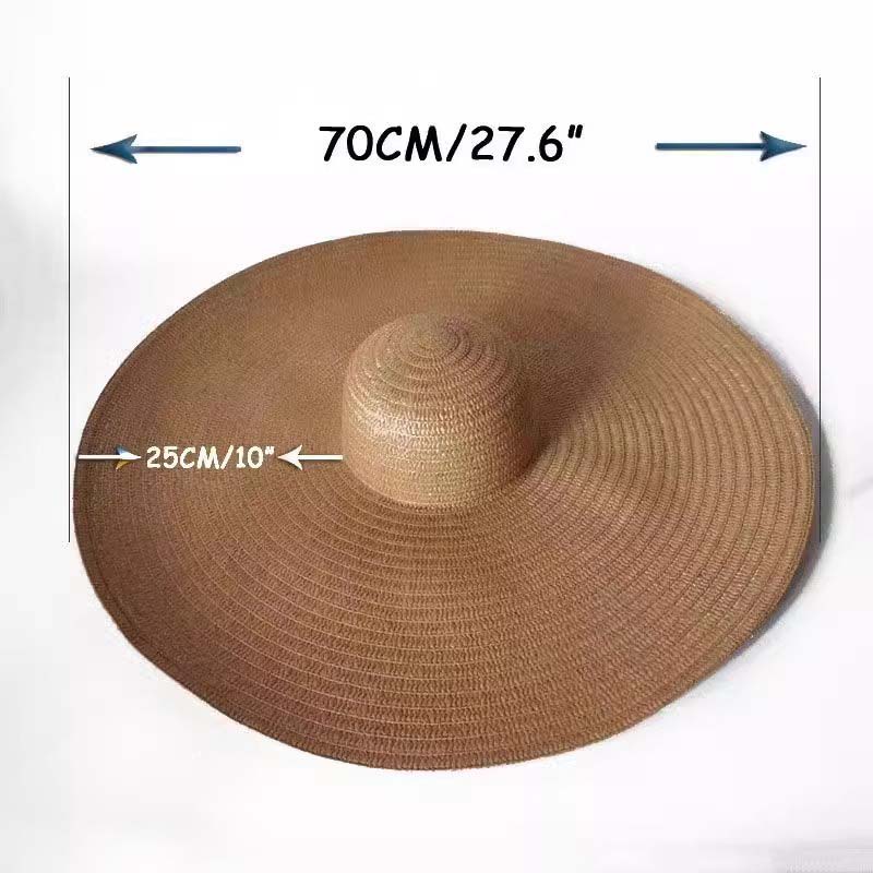 Seaside Beach Sun Hat Oversized Straw Hat