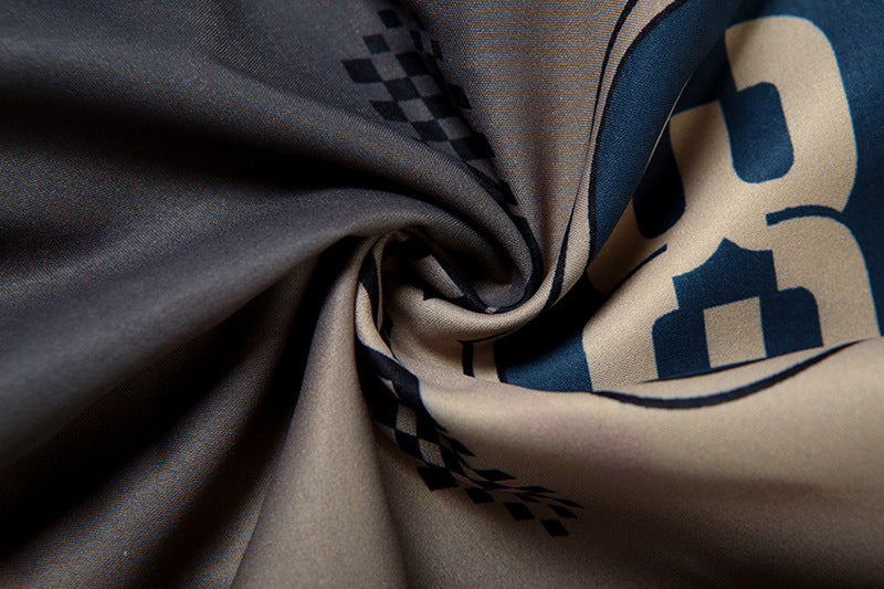 Personalized Printed Skirt Suit