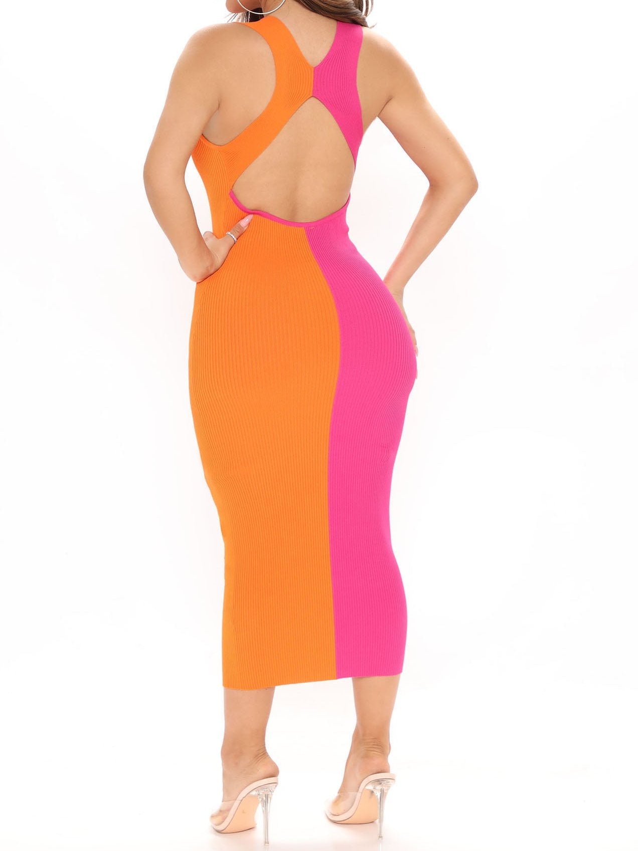 Backless Midi Dress