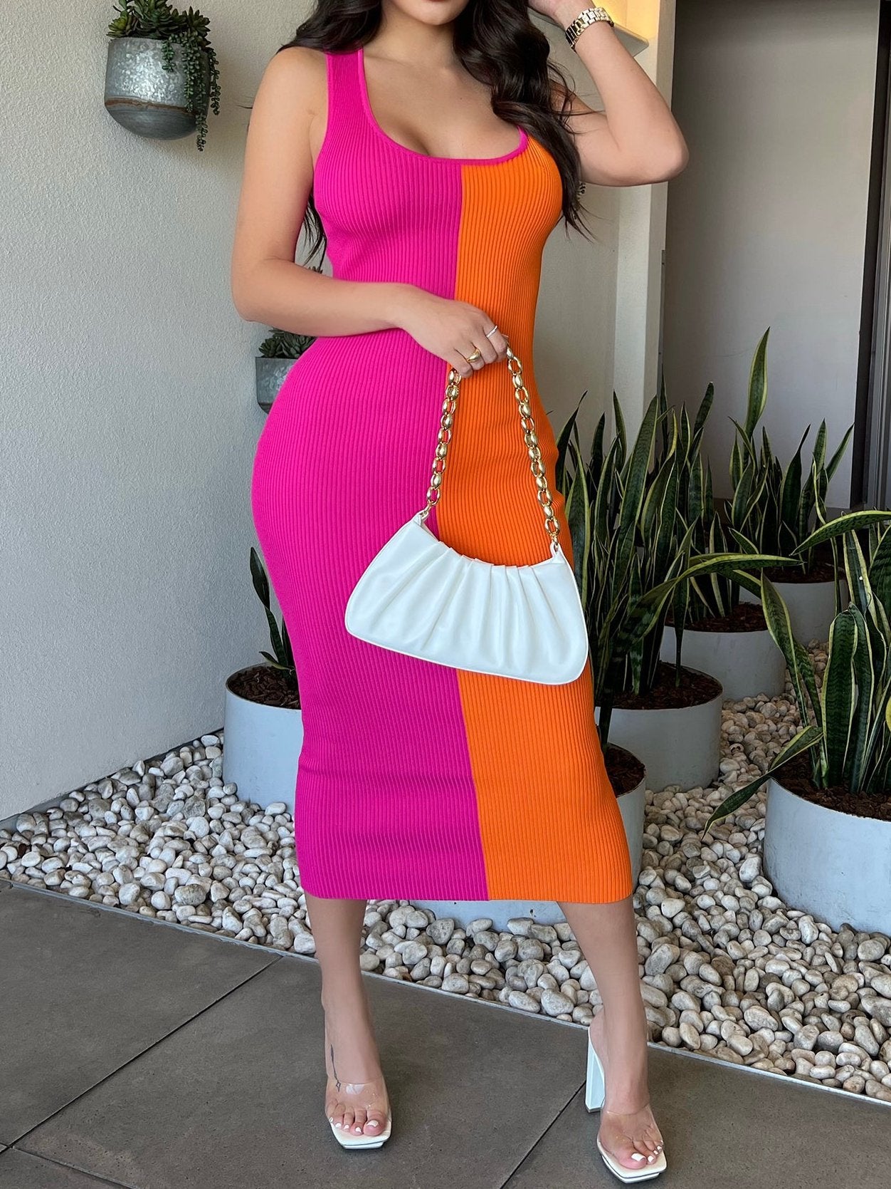 Backless Midi Dress