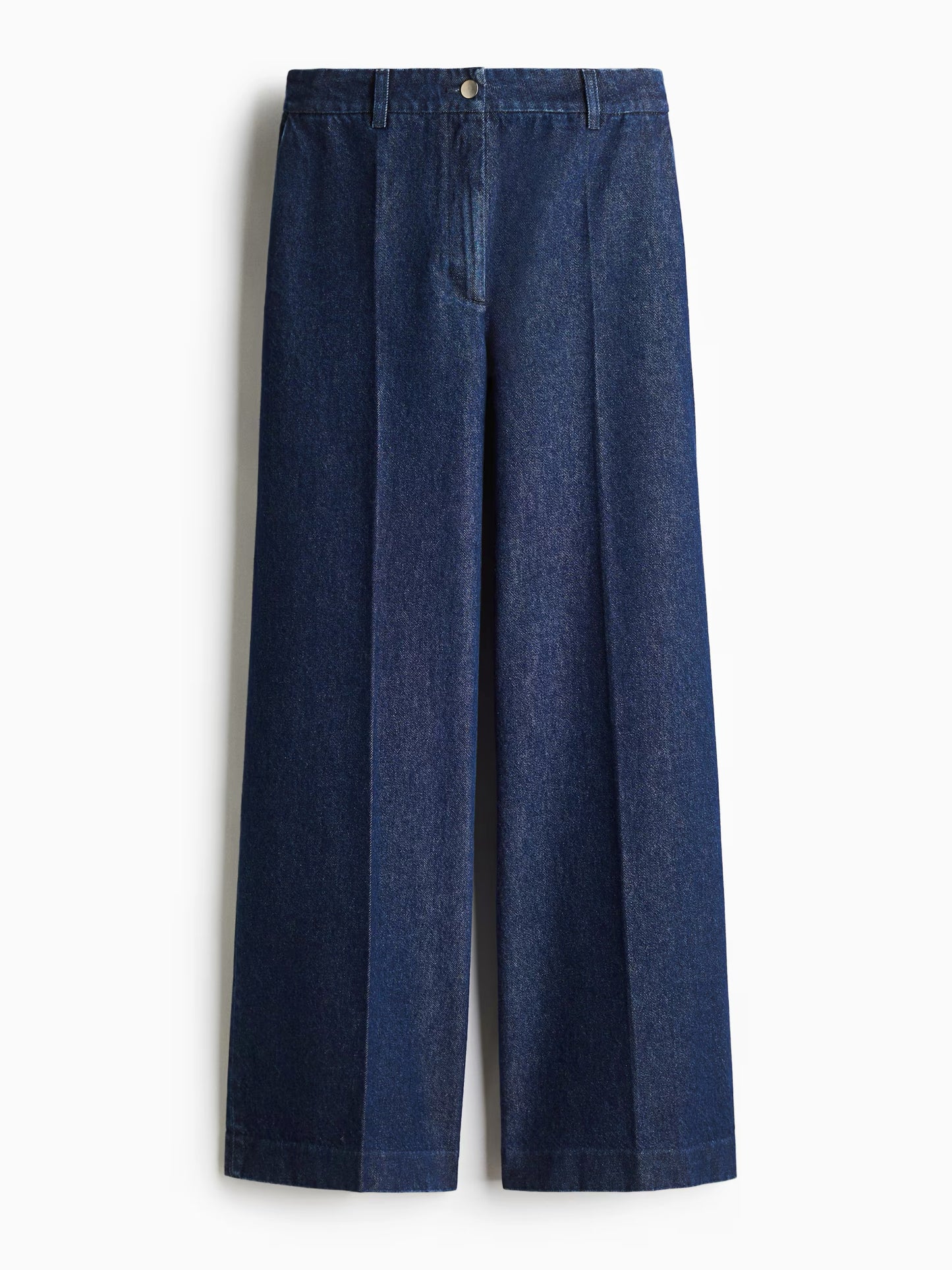 Shoulder Pads Denim Shirt Two Pieces Set