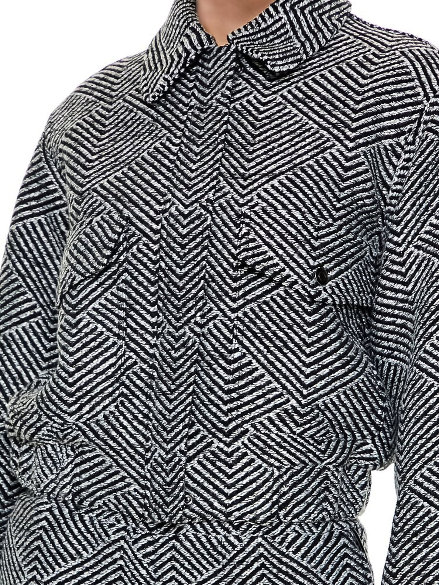 Woven Jacket Two Piece Set