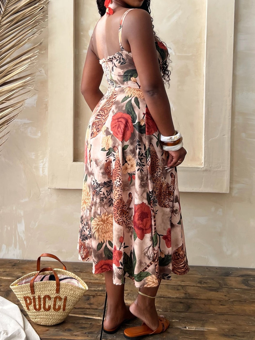 Hot Printed Midi Dress