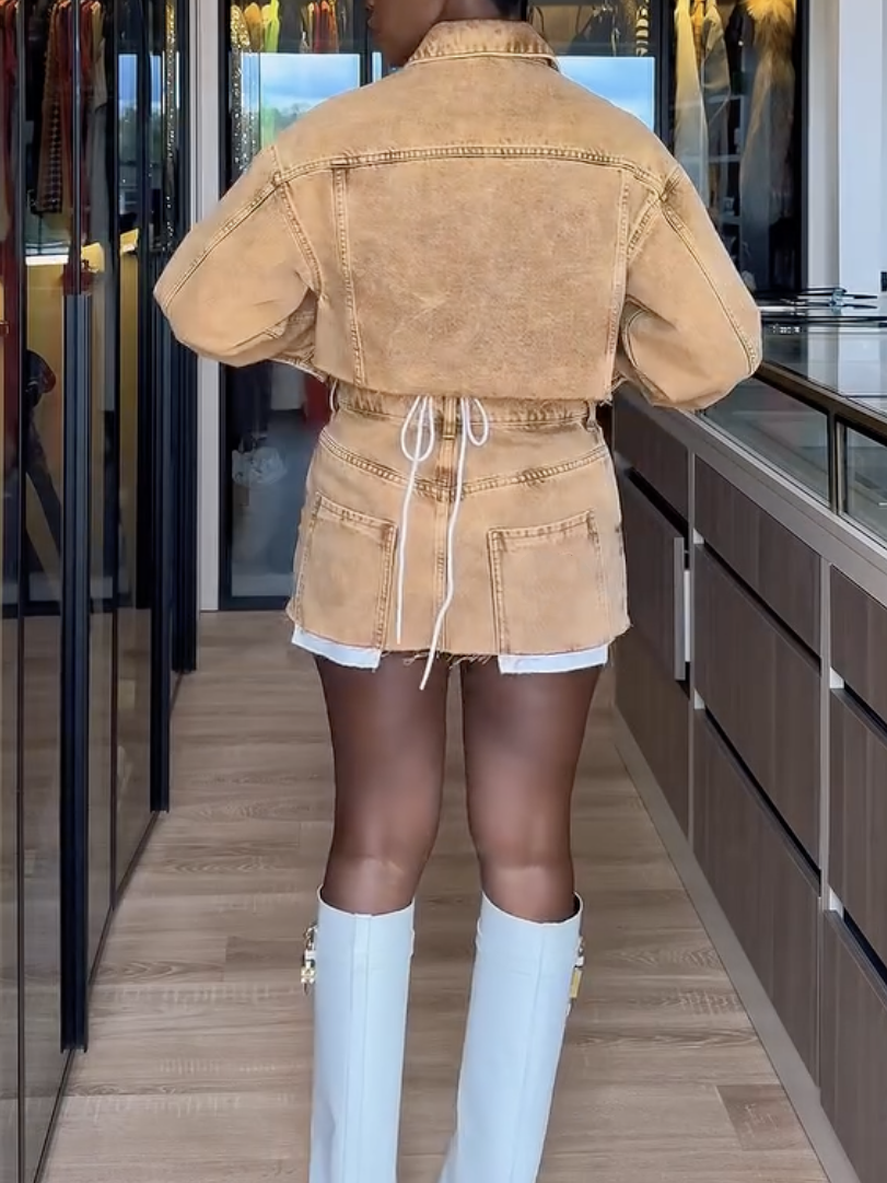 Denim Skirt Set