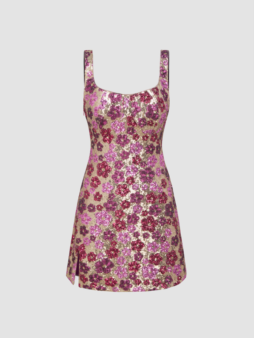 3D Sequin Multi Mini Dress