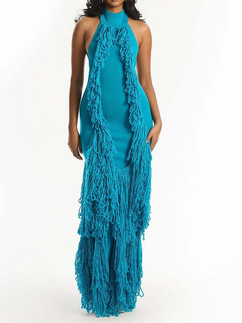Tassel Knit Gown