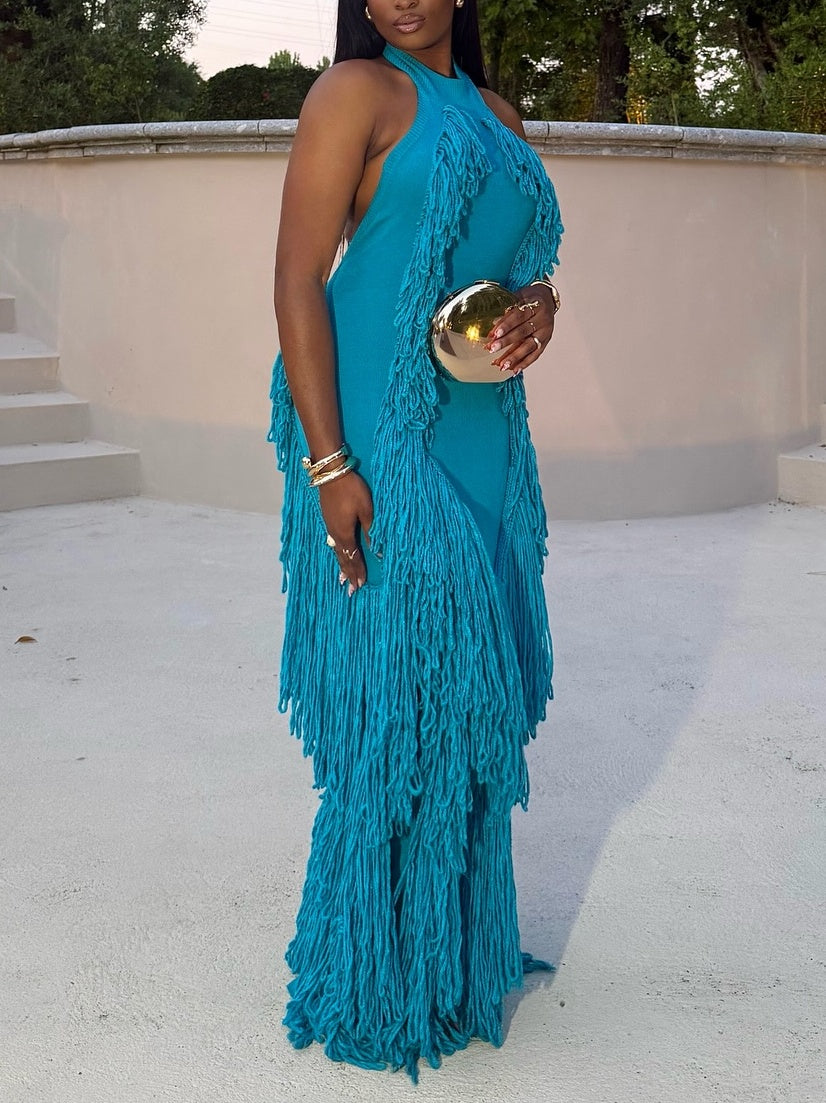 Tassel Knit Gown