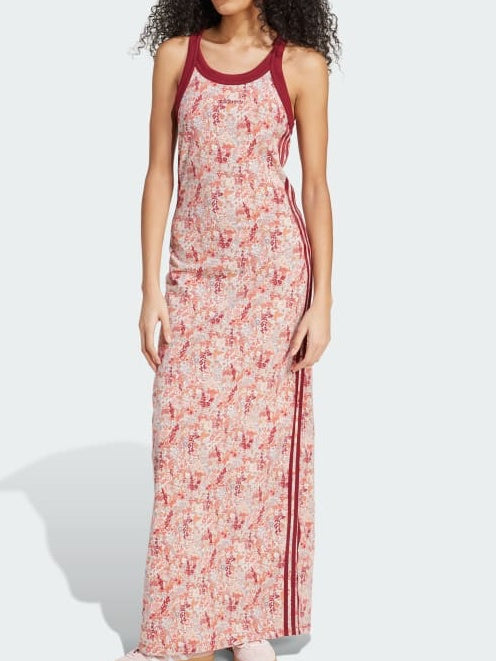 Ribbed Round Neck Maxi Dress
