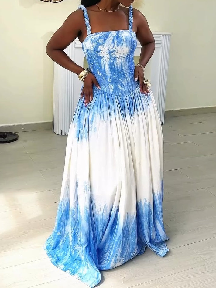 Printed Cami Maxi Dress