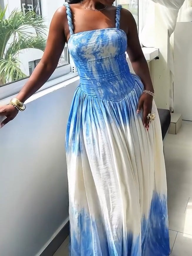 Printed Cami Maxi Dress