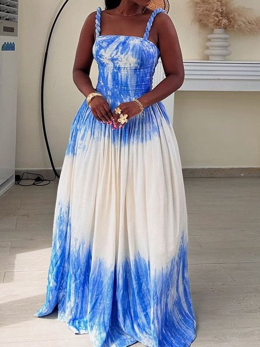 Printed Cami Maxi Dress