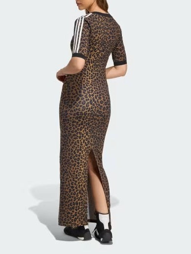 Leopard V-Neck Maxi Dress