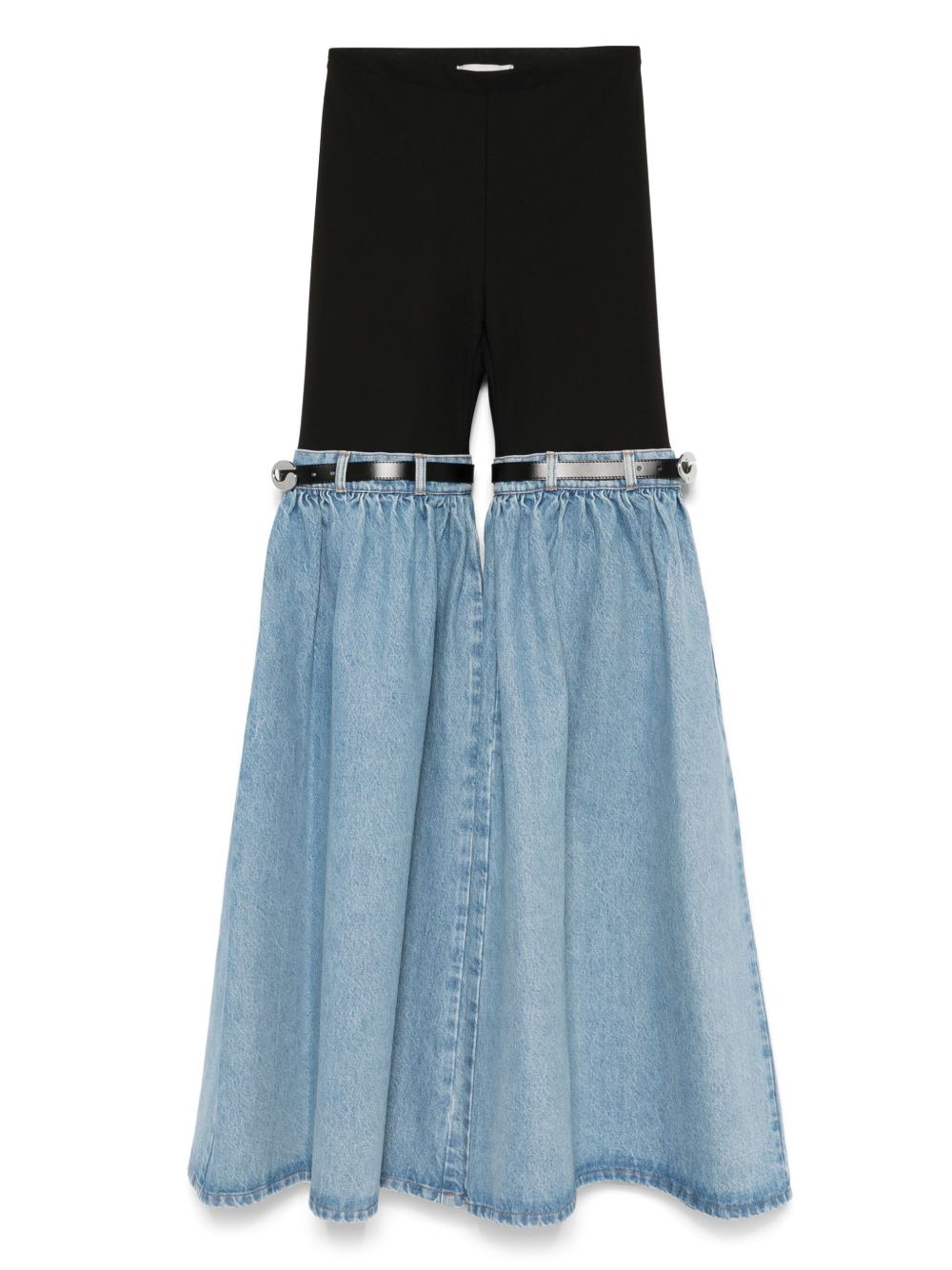 Patchwork Denim Jumpsuit