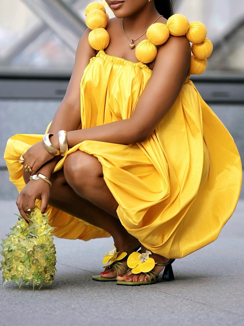 Yellow Bubble Dress