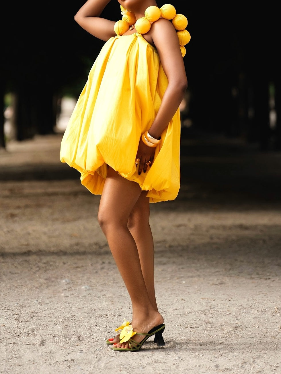 Yellow Bubble Dress