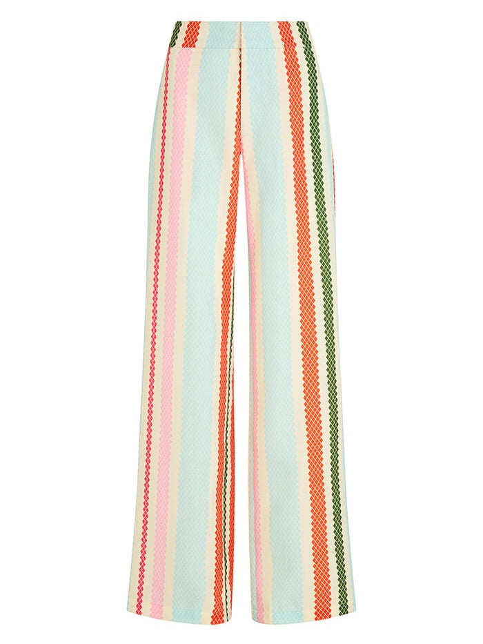 Dana Pants In Multi Diamond Stripes