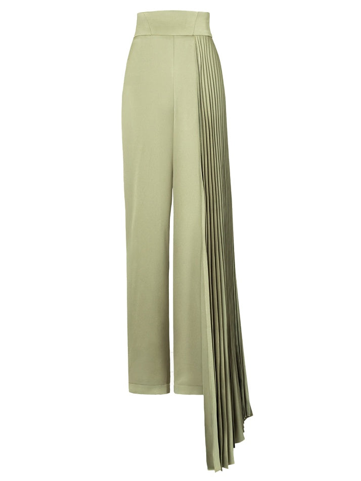 Lemon Pleated Pants