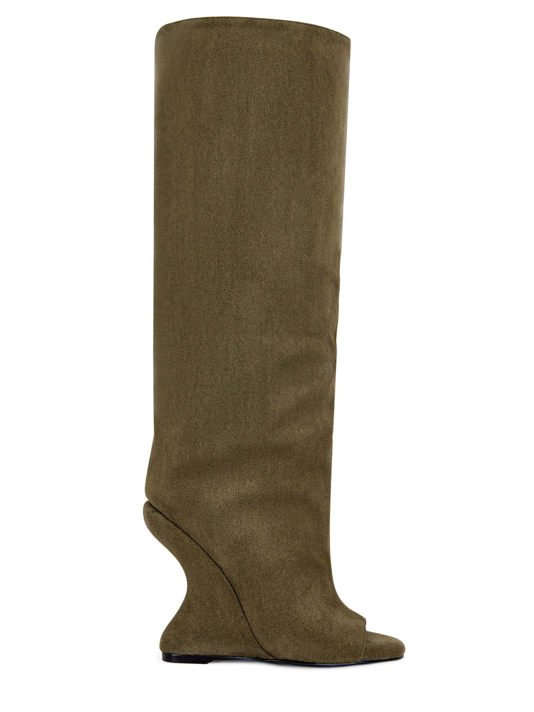 Peep Toe Wedge Boot