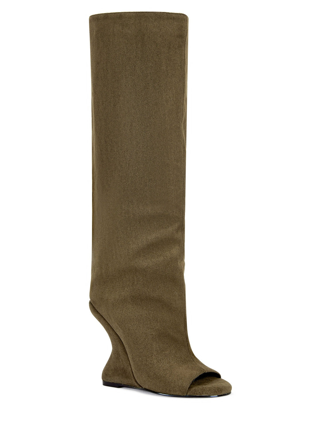 Peep Toe Wedge Boot