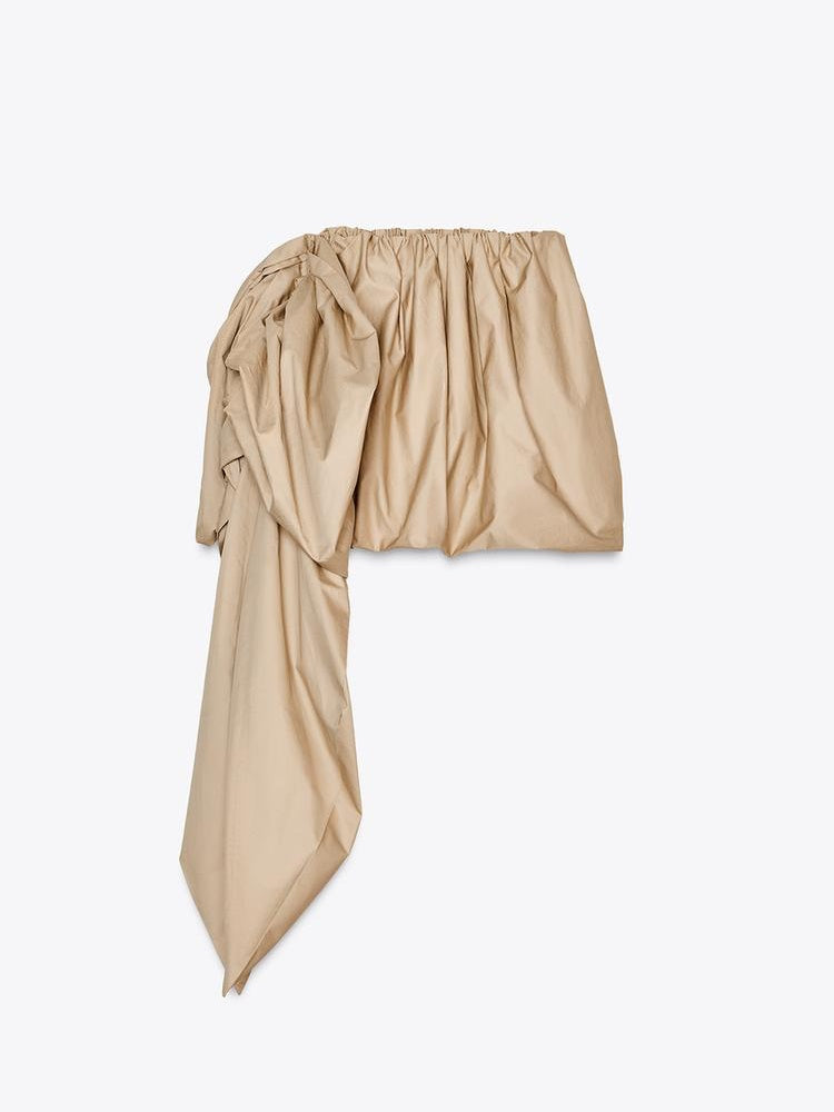Balloon Skirt With Bow