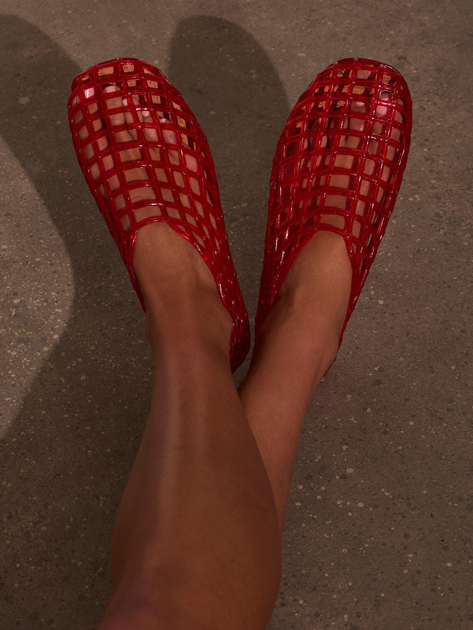 Glitter Jelly Flexible Ballet Flats