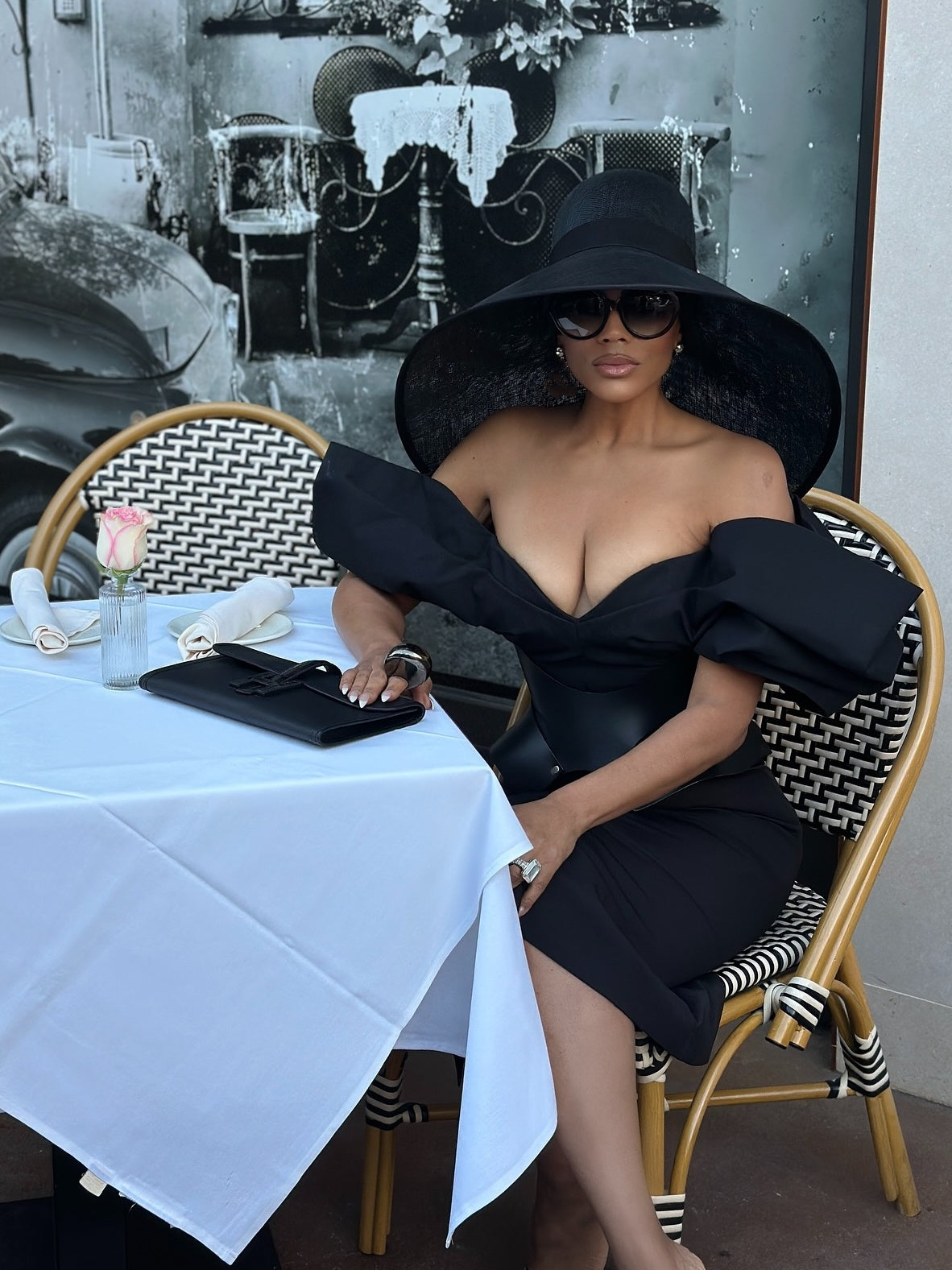 Off-shoulder Ruffled Midi Dress