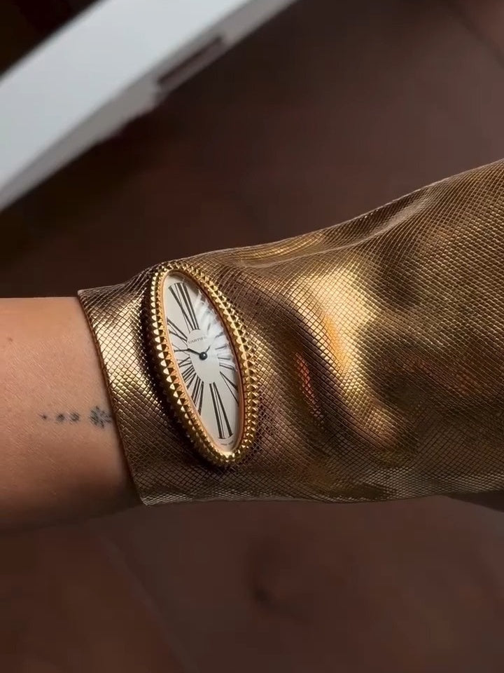 Metallic Gloves Watch