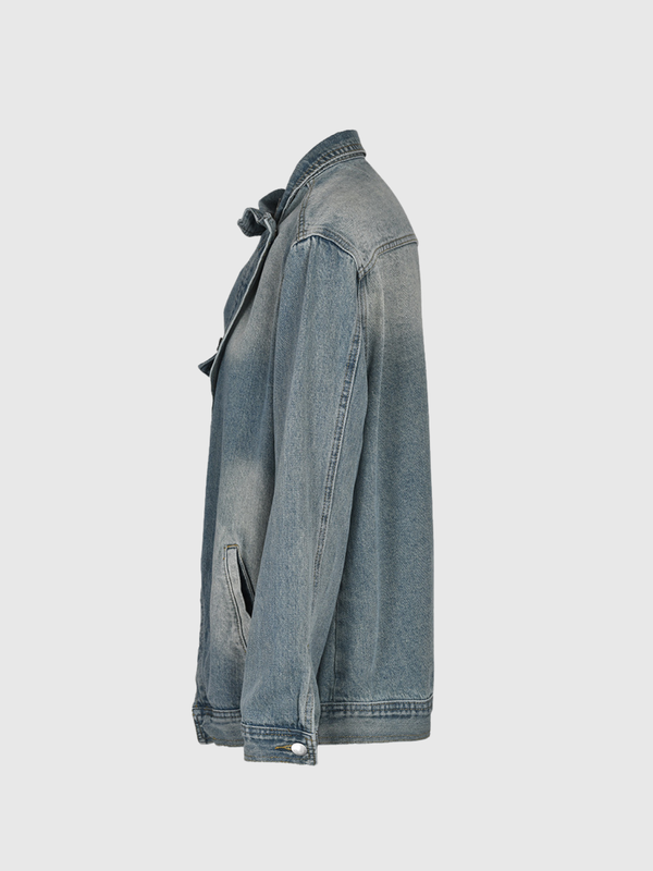 Deconstruct Asymmetric Denim Jacket