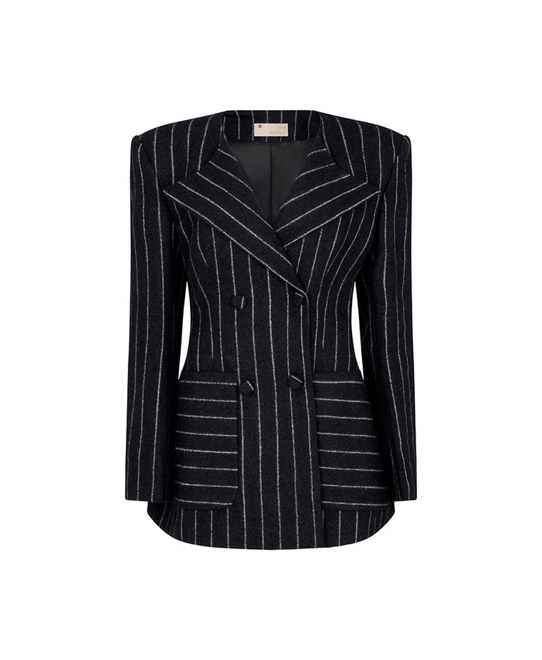 Classic Pinstripe Suit Set