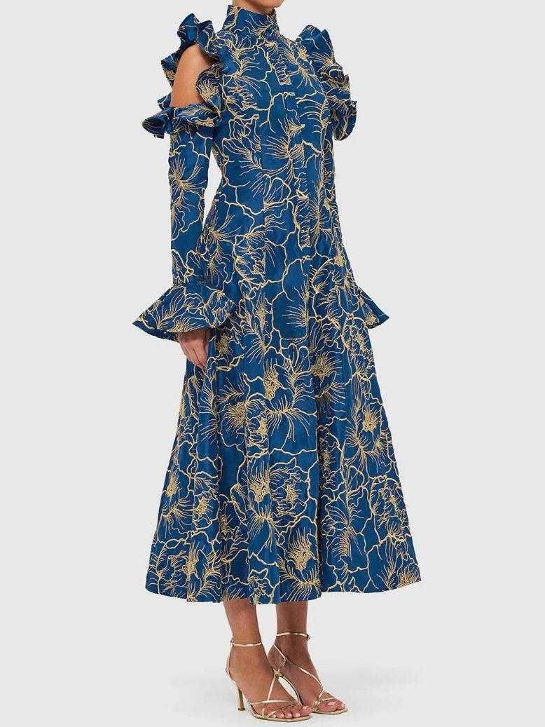 Premium Embroidered Maxi Dress