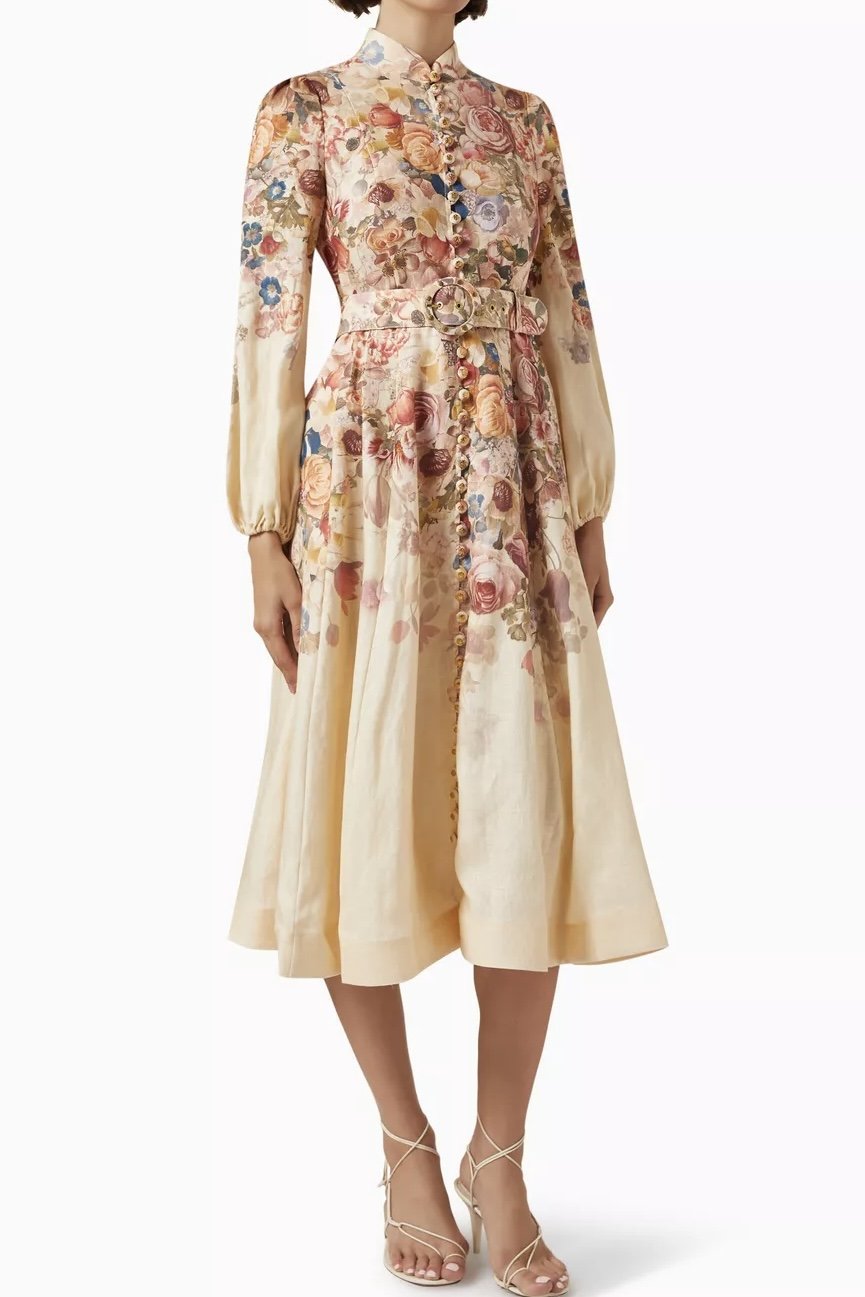 Linen Midi Dress