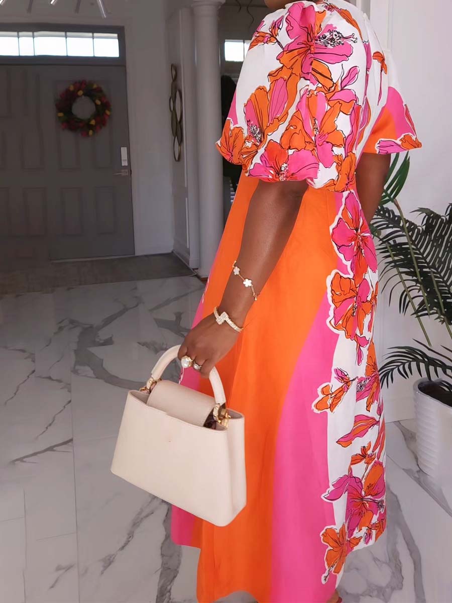 Overflow Knotted Maxi Dress