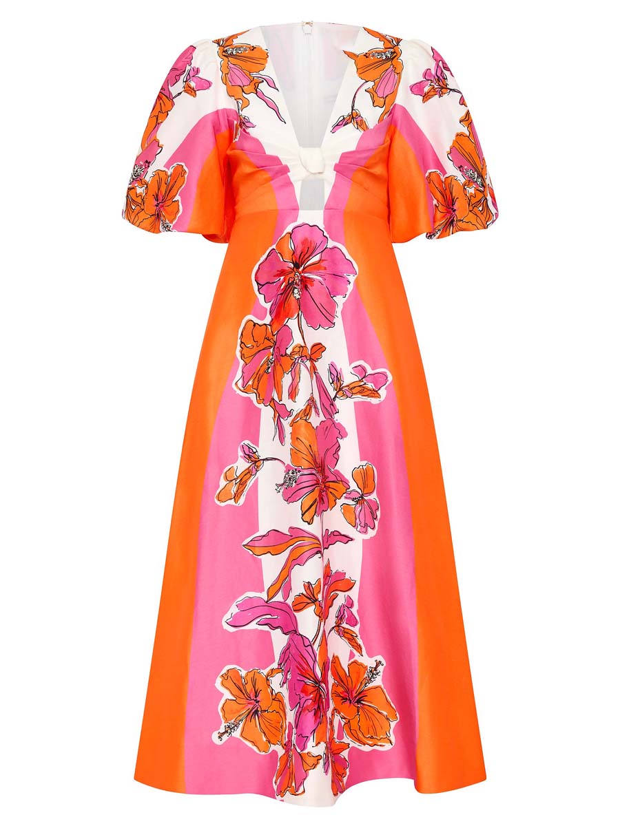 Overflow Knotted Maxi Dress