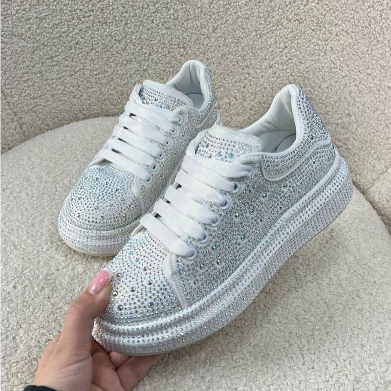 Sparkly Rhinestone Casual Sneakers