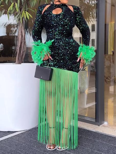 ⏰ Last Day Promotion $15 Off-Dazzle Party Queen Sequin Dress