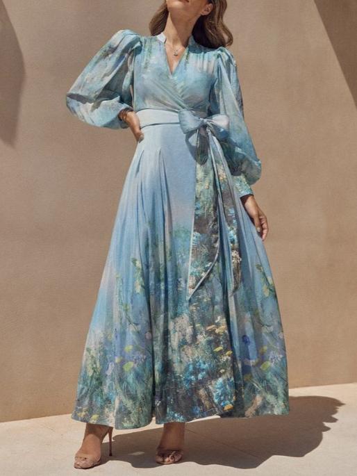 Scenic Floral Maxi Dress