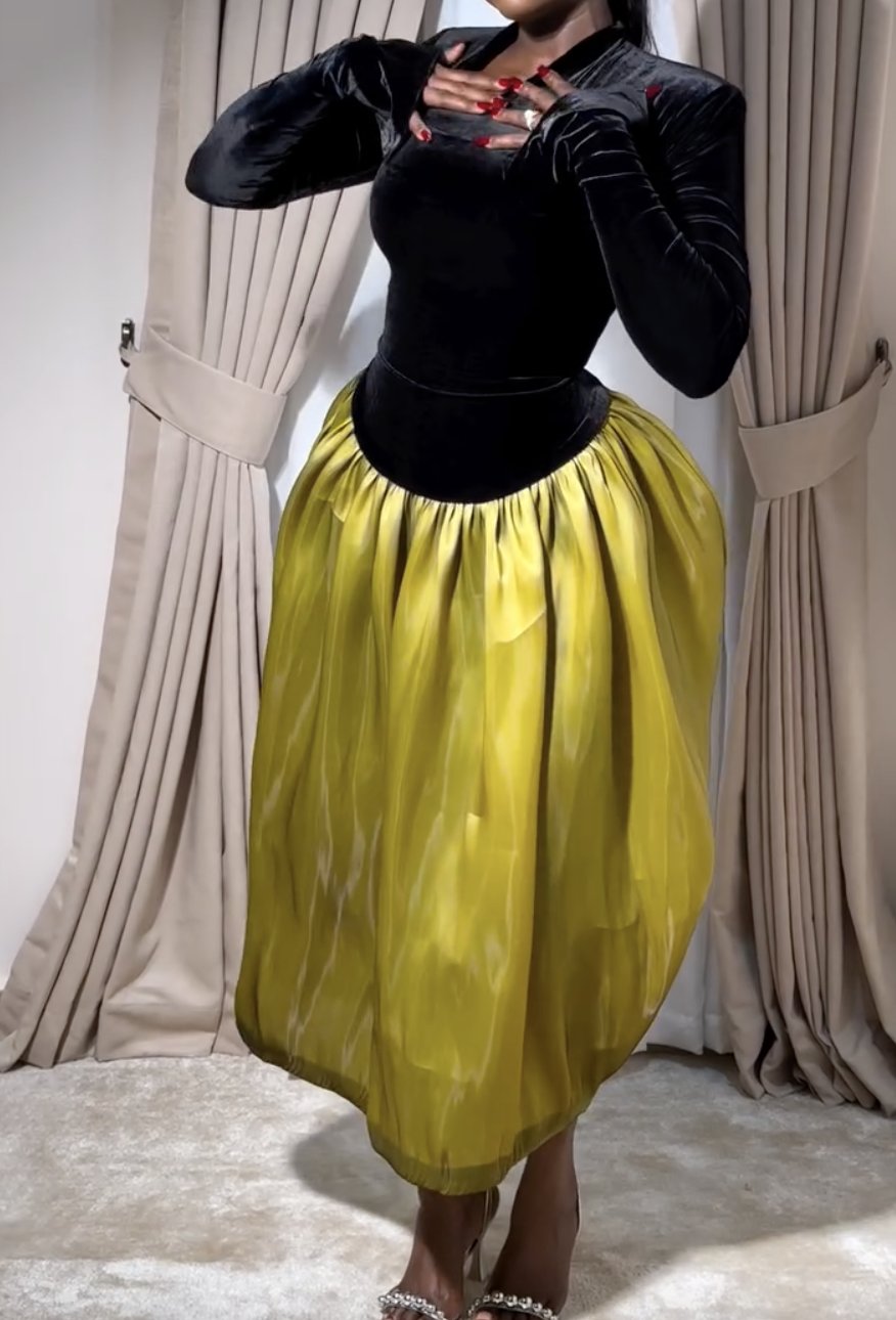 Elegant Satin Party Dress