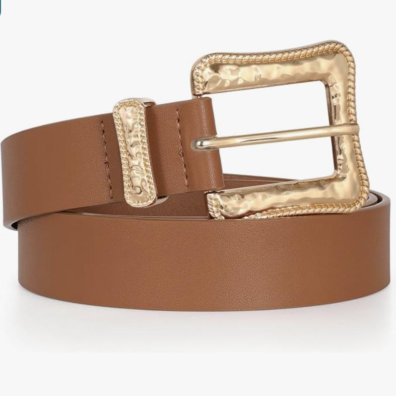 Plus Size Women's Leather Belt For Jeans Pants