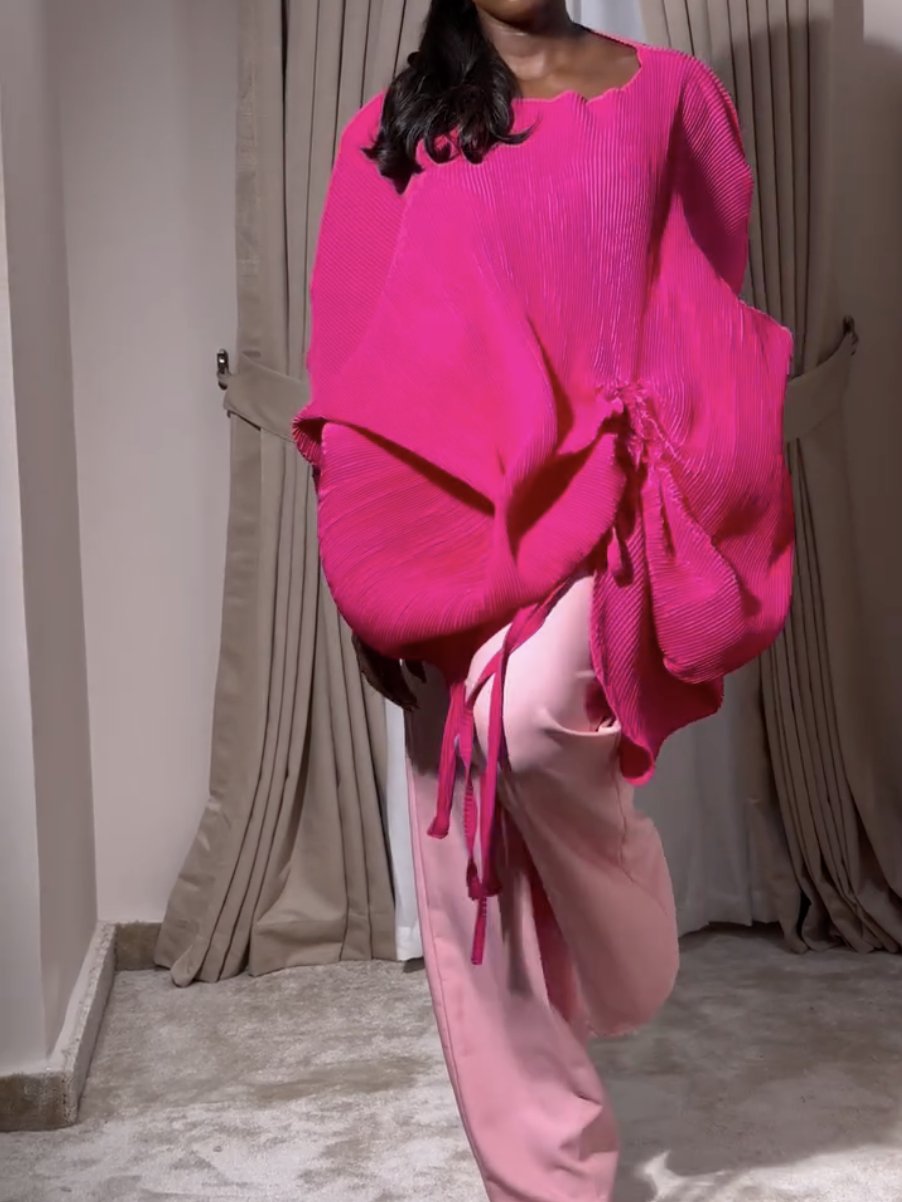 Hot Pink Loose Tops