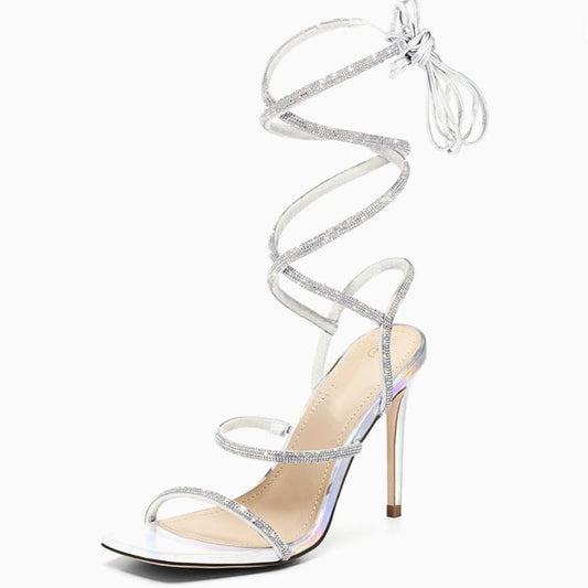 Strappy Gladiator Sexy Square Toe Heels