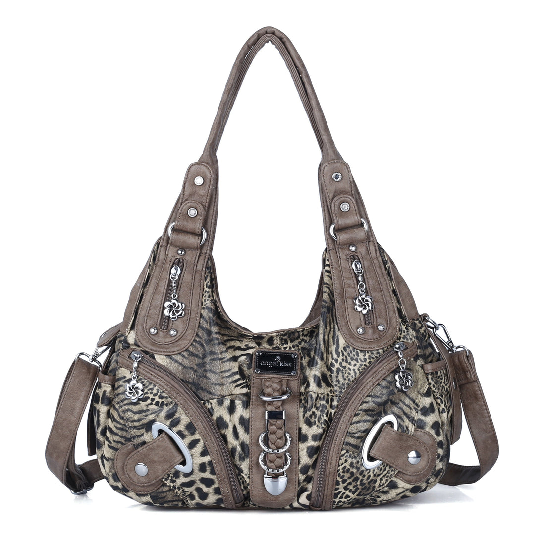 Hobo Leopard print Shoulder Handbag