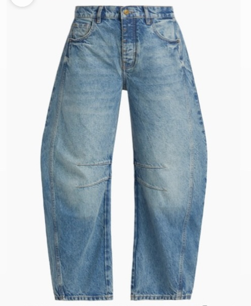 High-waisted Barrel Jeans