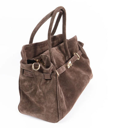 Italian Luxury Suede Handbag