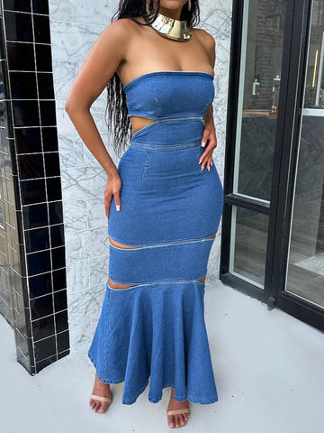Denim Mermaid Dress