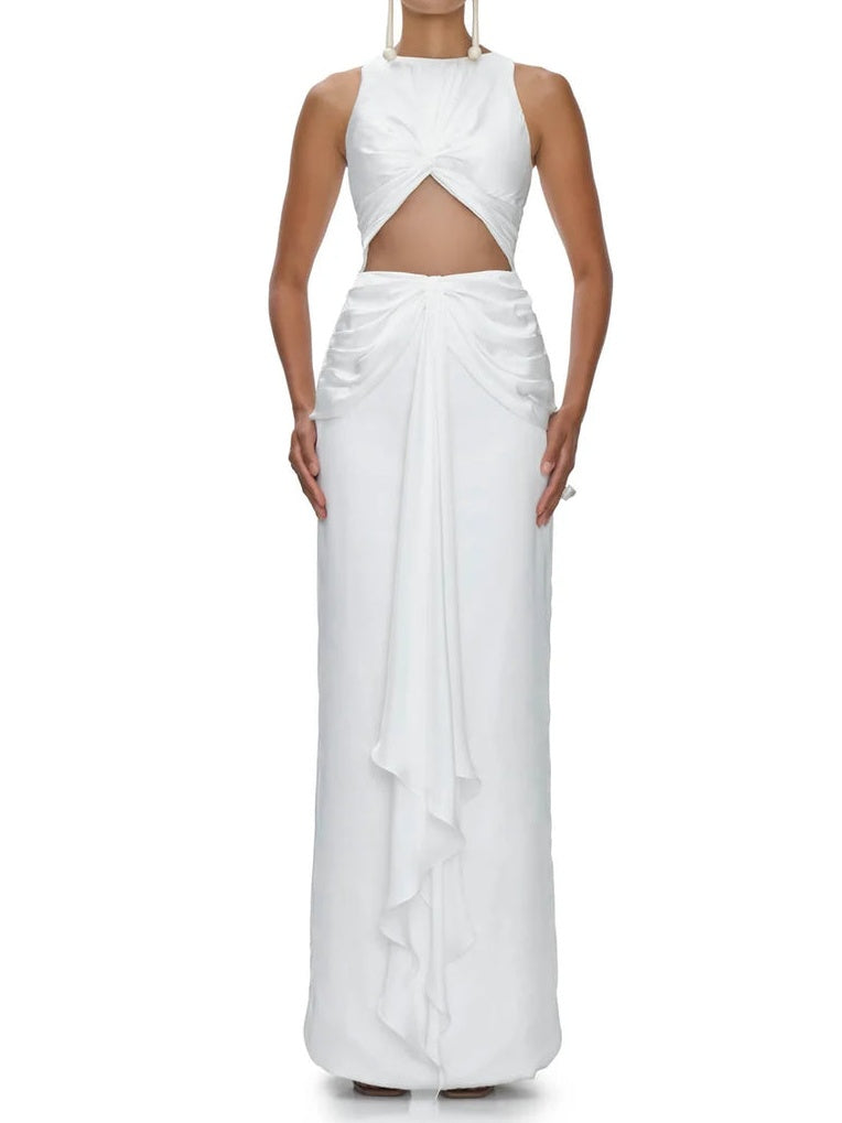 White Elegant Maxi Dress