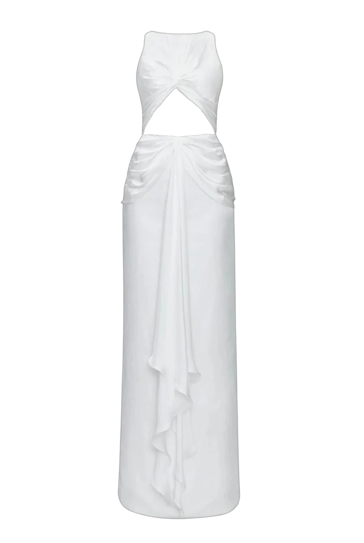 White Elegant Maxi Dress