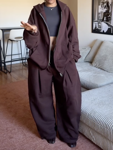 Lightweight Soft Zip Up Jacket Sweatpants