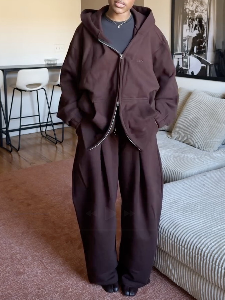 Lightweight Soft Zip Up Jacket Sweatpants