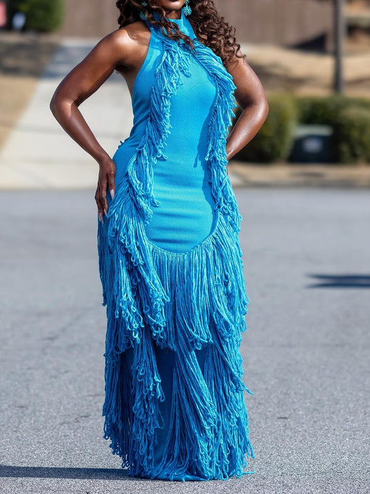 Tassel Knit Gown