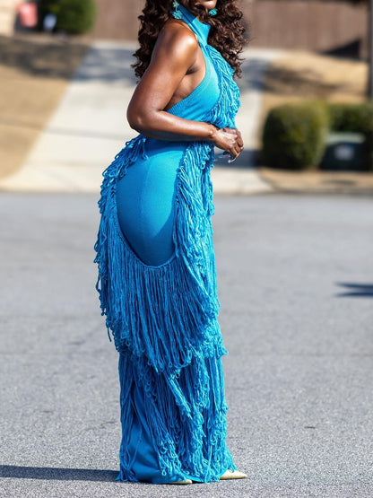 Tassel Knit Gown